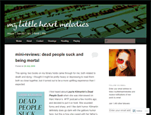 Tablet Screenshot of mylittleheartmelodies.com